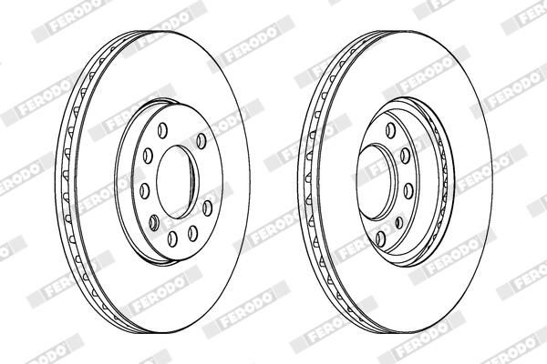 FERODO DDF810C Brake Disc