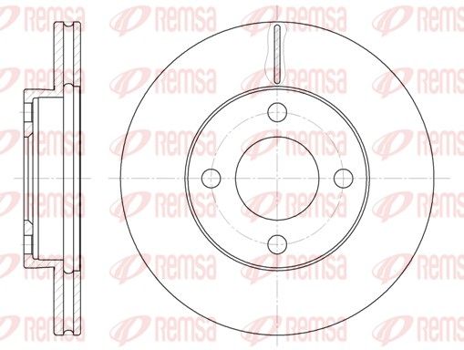 Гальмівний диск, Remsa 6185.10
