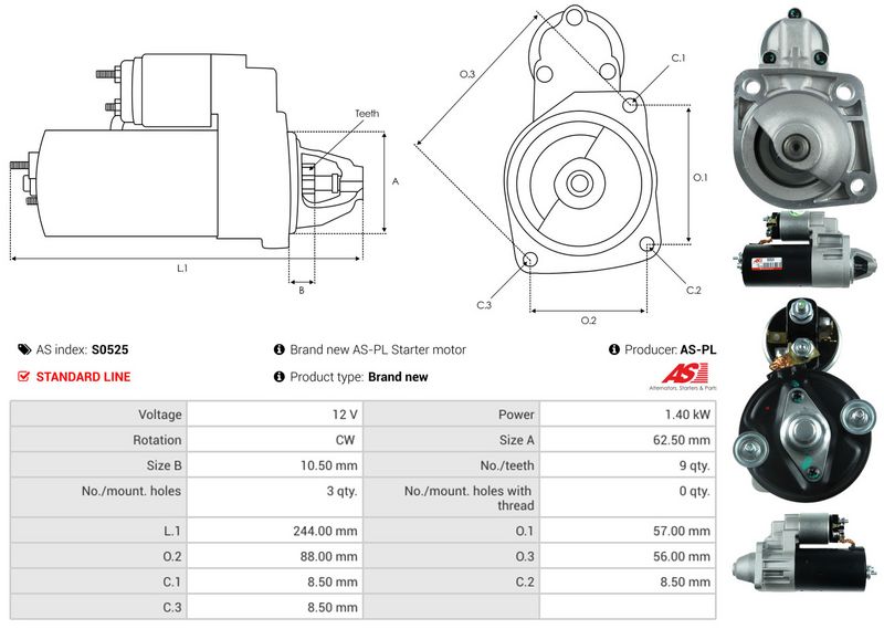 AS-PL S0525 Starter