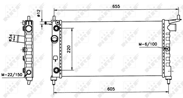 NRF 50552 Radiator, engine cooling