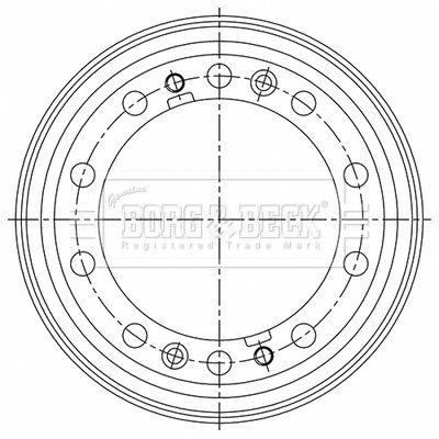 BORG & BECK BBR32575 Brake Drum