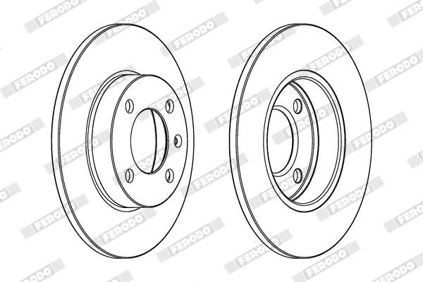 FERODO Disque de frein DDF042