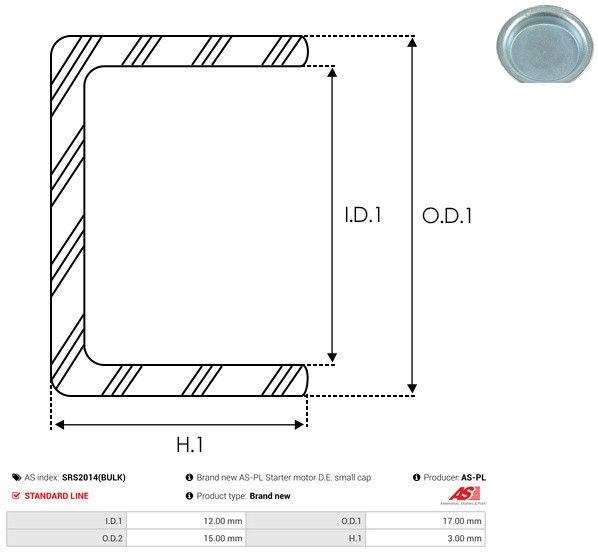 AS-PL SRS2014(BULK) Repair Kit, starter