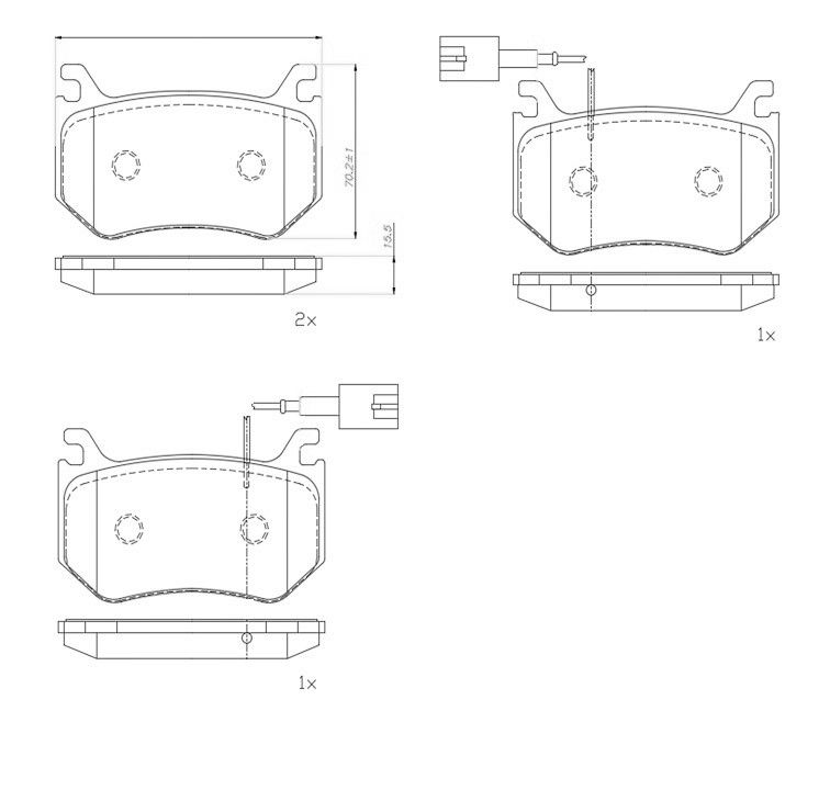 BREMBO P23184 Brake Pad Set, disc brake