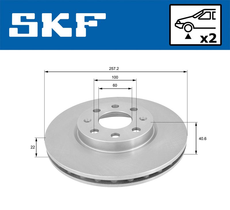 SKF VKBD 80038 V2 Brake Disc