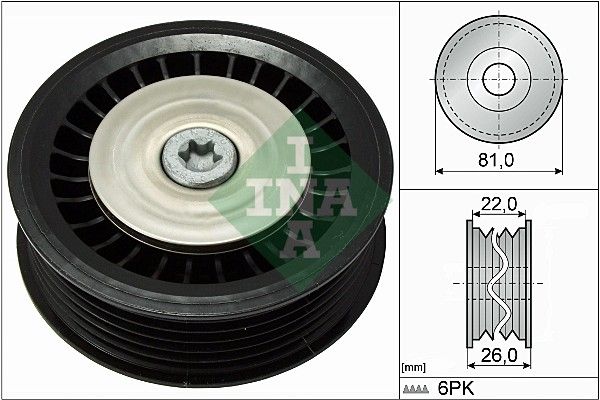 Schaeffler INA Szíjtárcsa/vezetőgörgő, hosszbordás szíj 532 0678 10