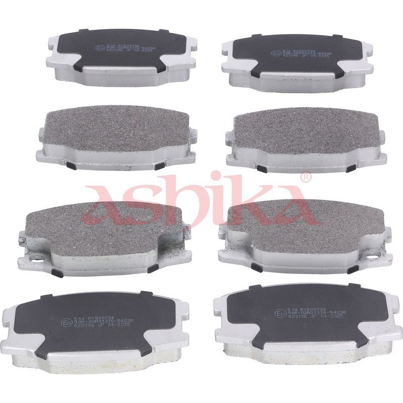Plaquettes+de+frein+à+disque ASHIKA 50-05-514