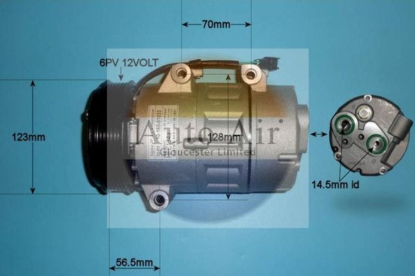 Auto Air Gloucester Compressor, air conditioning 14-0097P