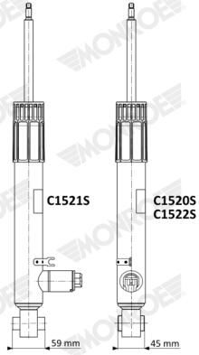 MONROE C1521S Shock Absorber