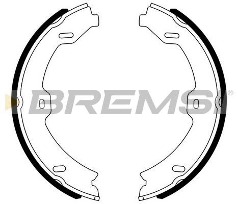 Комплект гальмівних колодок, стоянкове гальмо, Bremsi GF0318