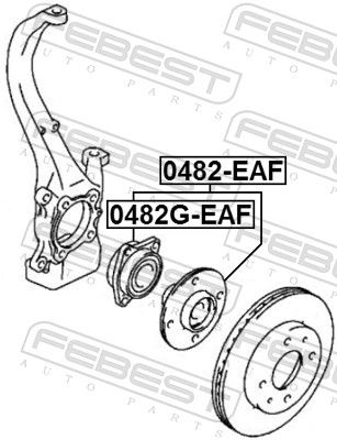 FEBEST 0482G-EAF Wheel Hub