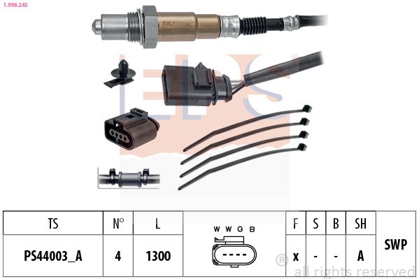 Кисневий датчик, VW 1,8-2,0TSI/TFSI/GTI 04-., Eps 1998245