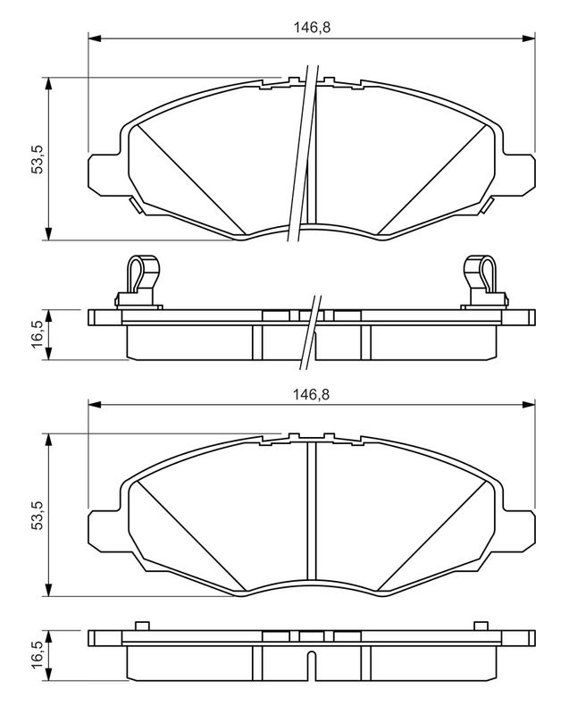 BOSCH Plaquettes de frein à disque 0 986 494 326
