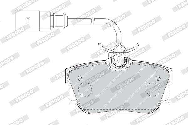 FERODO FDB1482 Brake Pad Set, disc brake
