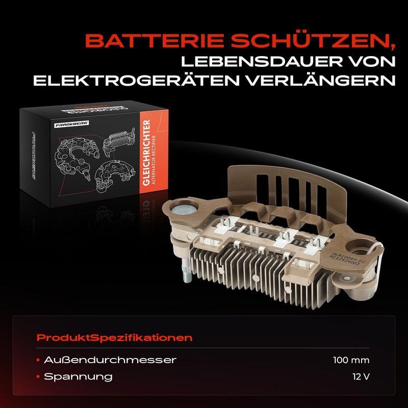 Frankberg 5481FB0061749 Rectifier, alternator