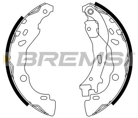 Комплект гальмівних колодок, Bremsi GF0291