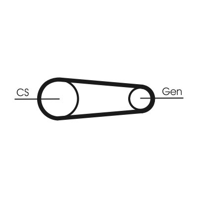 CONTINENTAL CTAM hosszbordás szíj készlet 6PK842 ELAST T1