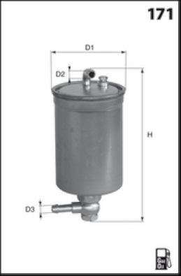 Фільтр палива, Mecafilter ELG5338