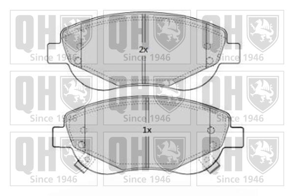 QUINTON HAZELL fékbetétkészlet, tárcsafék BP1683