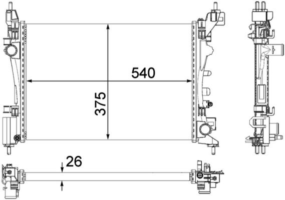 MAHLE Radiateur CR 1182 000P