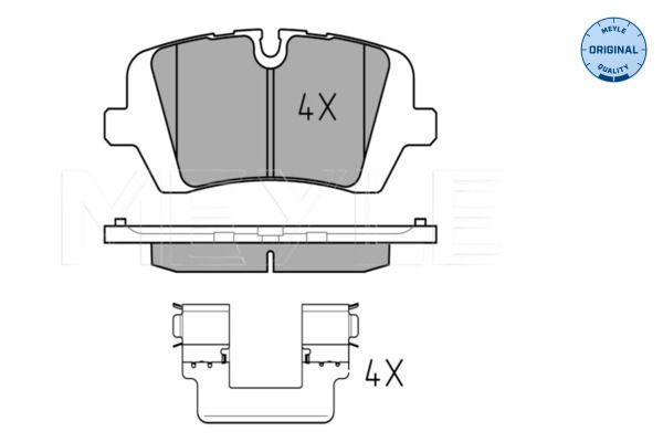 MEYLE 025 257 2016 Brake Pad Set, disc brake