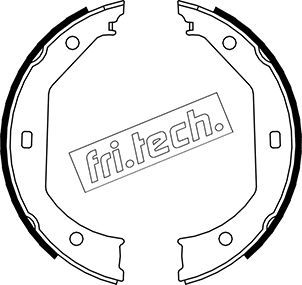 fri.tech. 1019.027 Комплект гальмівних колодок, стоянкове гальмо