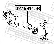 FEBEST 0276-N15R Piston, brake caliper