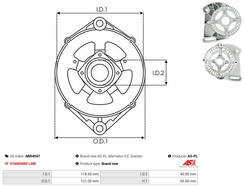 AS-PL ABR4047 Protective Cap, alternator