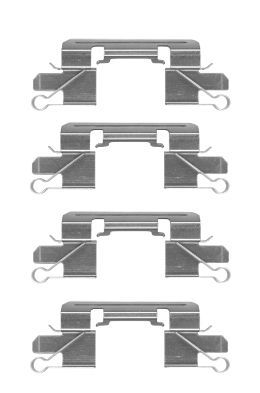 Комплект приладдя, накладка дискового гальма, Hella Pagid 8DZ355204-941