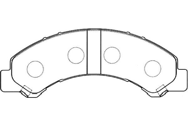 KAVO PARTS fékbetétkészlet, tárcsafék BP-3513