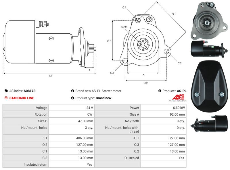 AS-PL S0817S Starter