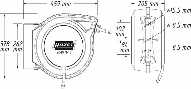 HAZET 9040N-10 Hose Reel