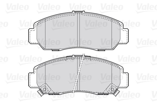 Комплект гальмівних накладок, дискове гальмо, Valeo 301887