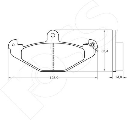 1-GNC R-553 - Brake Pad Set, disc brake
