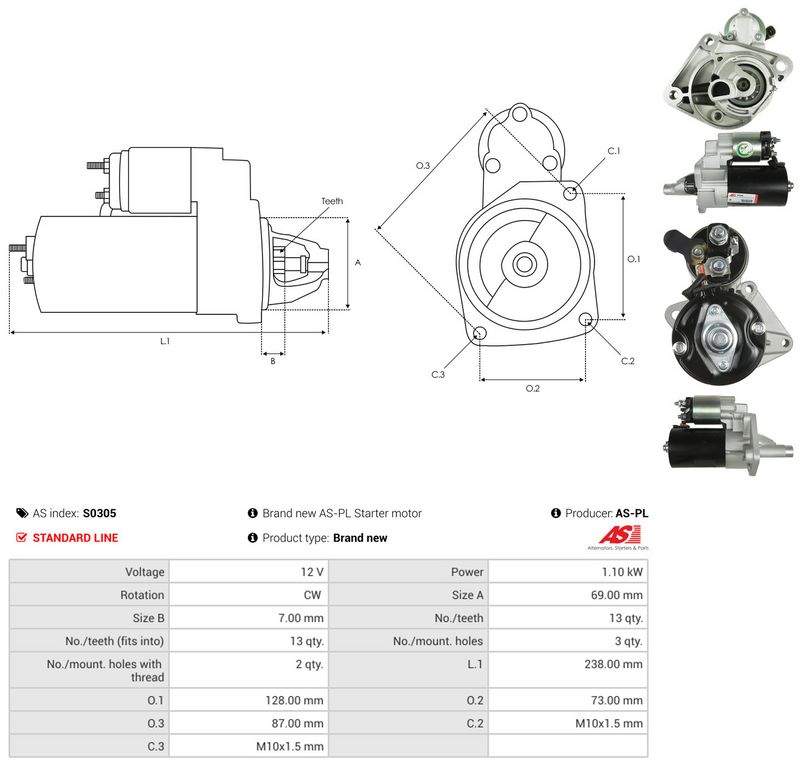 Starter, AS-PL S0305