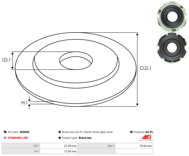 AS-PL SG0056 Repair Kit, starter