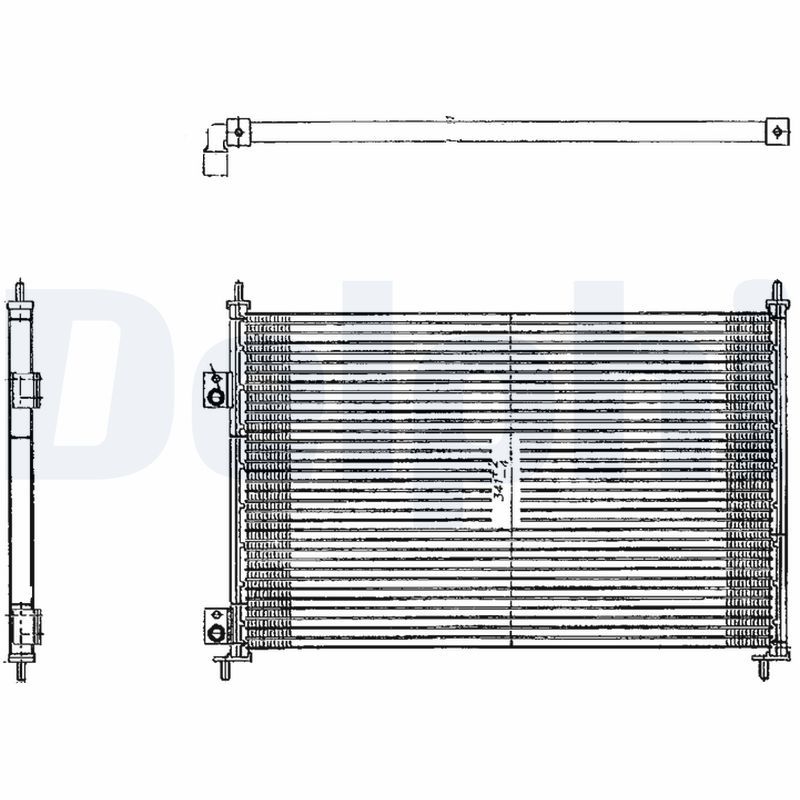 DELPHI kondenzátor, klíma TSP0225209