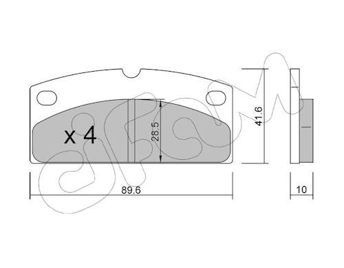 Set placute frana,frana disc 822-767-0 CIFAM