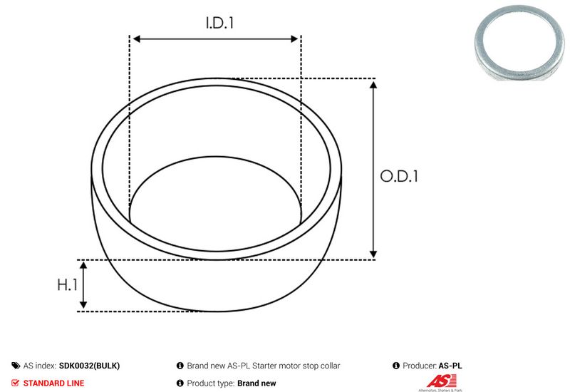 AS-PL SDK0032(BULK) Repair Kit, starter
