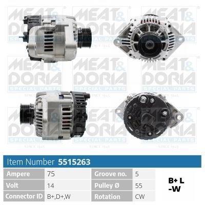 MEAT & DORIA Dynamo / Alternator 5515263