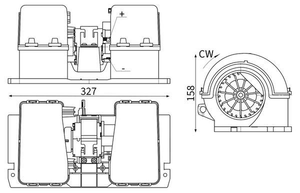 vnitřní ventilátor AB 31 000S