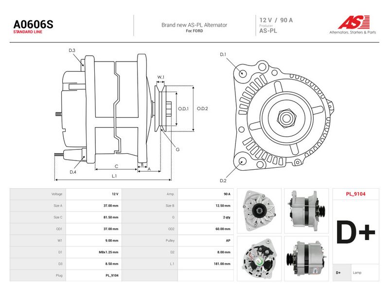 Generaator, AS-PL A0606S