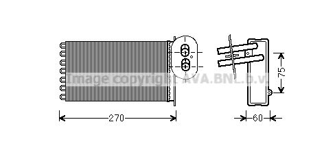 VN6296 AVA Радиатор отопления T4 90-AVA QUALITY COOLING VN6296