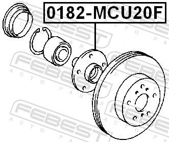 Маточина колеса, Febest 0182MCU20F