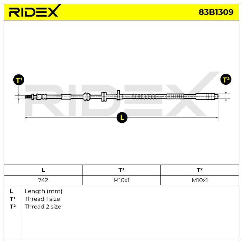 спирачен маркуч RIDEX