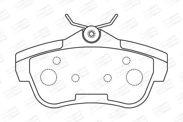 CHAMPION CITROEN гальмівні колодки задн.Jumpy,Fiat Scudo,Peugeot Expert 07-