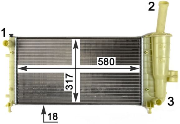 Product Image - Radiateur - CR1108000P - MAHLE