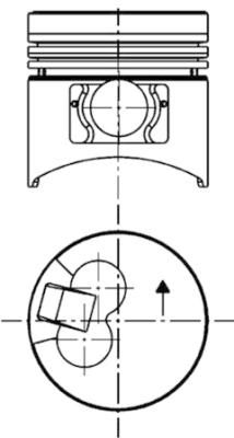 KOLBENSCHMIDT dugattyú 40058600