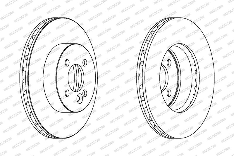 FERODO Disque de frein DDF1617