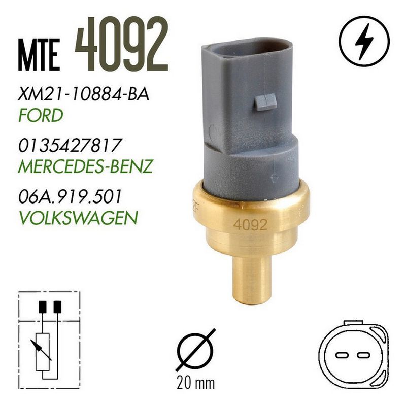MTE-Thomson 4092 Sender Unit, Coolant Temperature